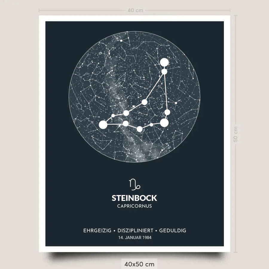 Sternzeichen Sternenkarte Sternenbild Klebefolie Moebelfolie Dekofolie 40x50cm