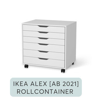 Möbelfolie IKEA Alex Rollcontainer 6 Schubladen - ab 2021