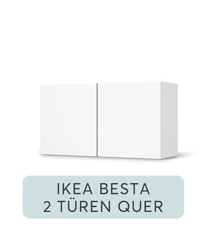 Möbelfolie IKEA Besta Regal - 2 Türen (quer)