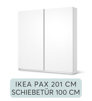 Möbelfolie IKEA PAX Schrank 201 cm - Schiebetür