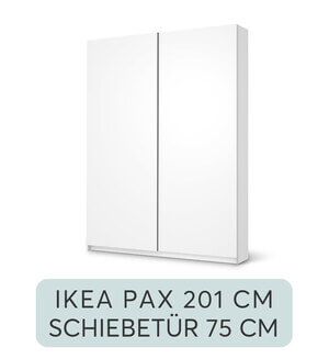 Möbelfolie IKEA PAX Schrank 201 cm - Schiebetür 75 cm