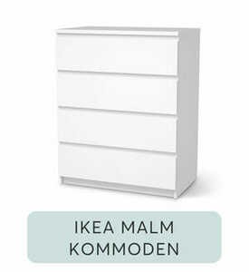 Möbelfolie IKEA Malm Kommode 4 Schubladen