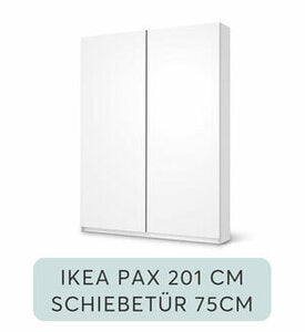 Möbelfolie IKEA PAX Schrank 201 cm - Schiebetür 75 cm