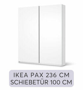 Möbelfolie IKEA PAX Schrank 236 cm - Schiebetür