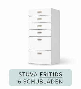 Möbelfolie IKEA Stuva / Fritids Kommode 6 Schubladen