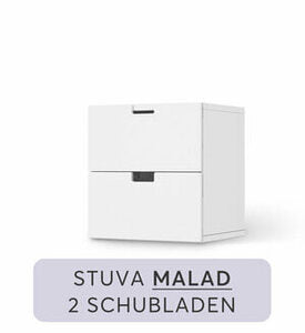 Möbelfolie IKEA Stuva / Malad Kommode 2 Schubladen