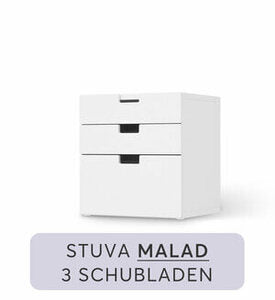 Möbelfolie IKEA Stuva / Malad Kommode 3 Schubladen