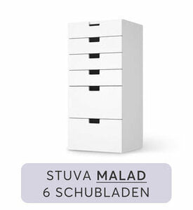 Möbelfolie IKEA Stuva / Malad Kommode 6 Schubladen