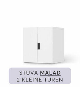 Möbelfolie IKEA Stuva / Malad Schrank - 2 kleine Türen