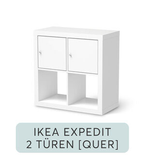 Möbelfolie IKEA Expedit Regal - 2 Türen (quer)