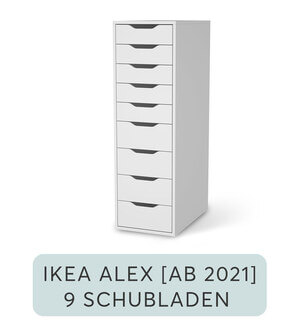 Möbelfolie IKEA Alex Container 9 Schubladen - ab 2021