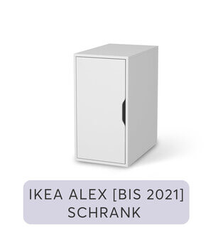 Möbelfolie IKEA Alex Schrank