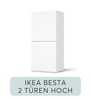 Möbelfolie IKEA Besta Regal - 2 Türen (hoch)