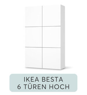 Möbelfolie IKEA Besta Regal - 6 Türen (hoch)