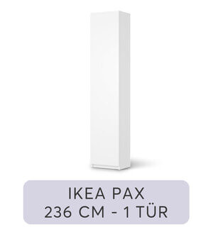 Möbelfolie IKEA PAX Schrank 236 cm - 1 Tür