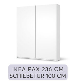 Möbelfolie IKEA PAX Schrank 236 cm - Schiebetür