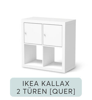 Möbelfolie IKEA Kallax Regal - 2 Türen (quer)