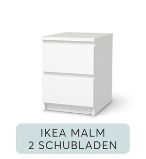 Möbelfolie IKEA Malm Kommode 2 Schubladen