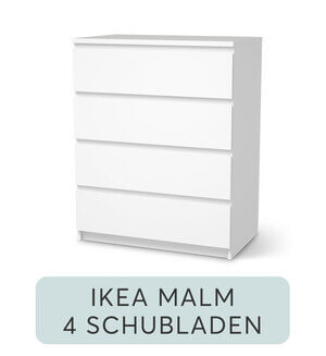 Möbelfolie IKEA Malm Kommode 4 Schubladen