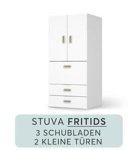 Möbelfolie IKEA Stuva / Fritids kombiniert - 3 Schubladen & 2 kleine Türen