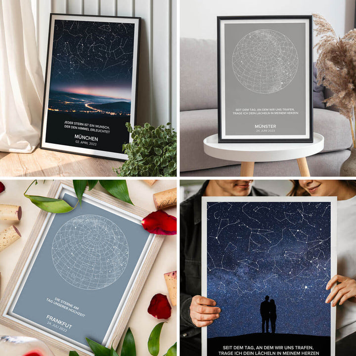 Sternenhimmel CREATISTO Poster selbst gestalten Deko Einrichtungsidee Geschenk