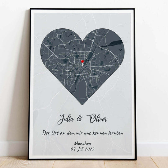 CREATISTO Poster Konfigurator Streetmap mit Form