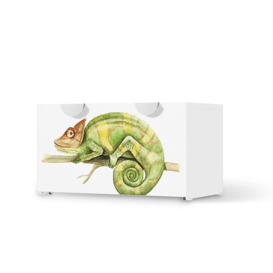 Möbelfolie Chameleon - IKEA Smastad Bank mit Kasten  - weiss