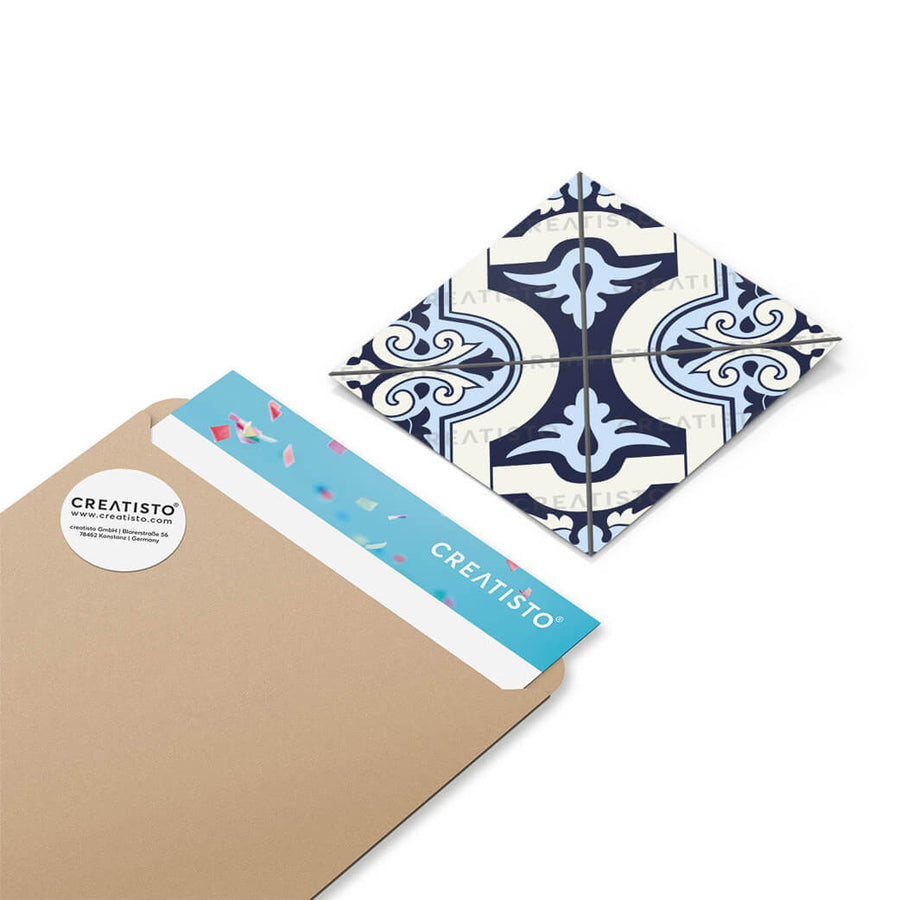 Klebefliesen Azulejo Cross - Musterfolie Verpackung - creatisto pds2