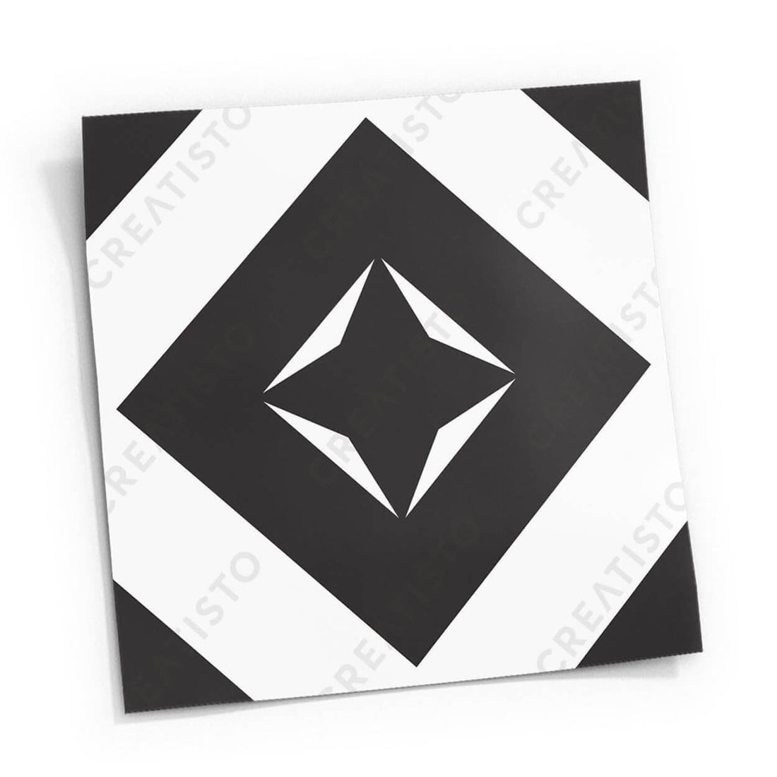 Fliesensticker Küche Musterfolie Gross - Schwarz zu weiß pds1