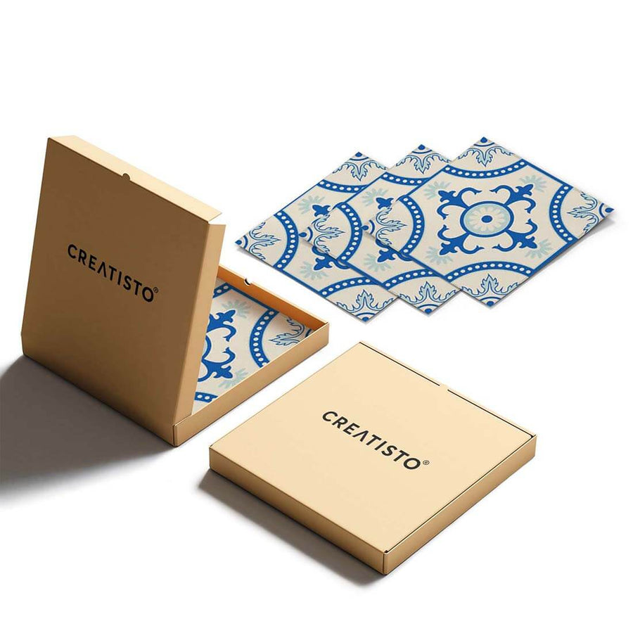 Eigenes Maß Klebefliesen Blue Pattern Line - Verpackung - creatisto pds2