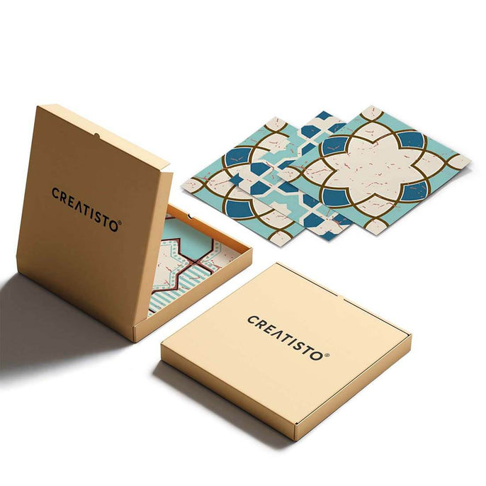 Eigenes Maß Klebefliesen Mediterranean Tile Set - Emerald Green - Verpackung - creatisto pds2