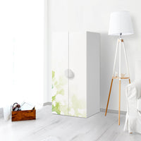 Möbelfolie Flower Light - IKEA Smastad Schrank - 2 große Türen - Kinderzimmer