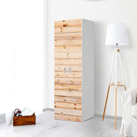 Möbelfolie Bright Planks - IKEA Stuva / Fritids - 2 hohe Türen (192 cm) - Kinderzimmer