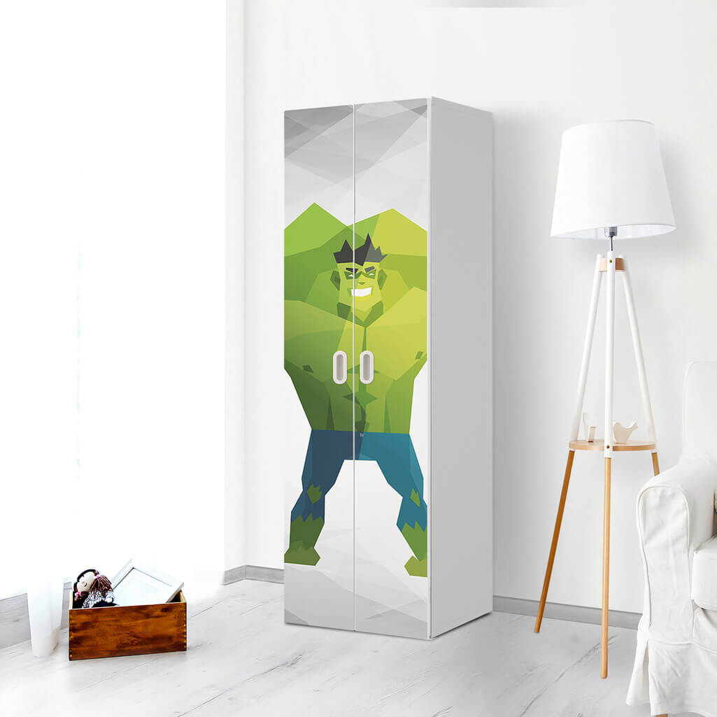 Möbelfolie Mr. Green - IKEA Stuva / Fritids - 2 hohe Türen (192 cm) - Kinderzimmer