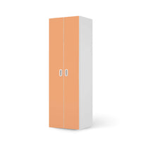 Möbelfolie Orange Light - IKEA Stuva / Fritids - 2 hohe Türen (192 cm) - weiss