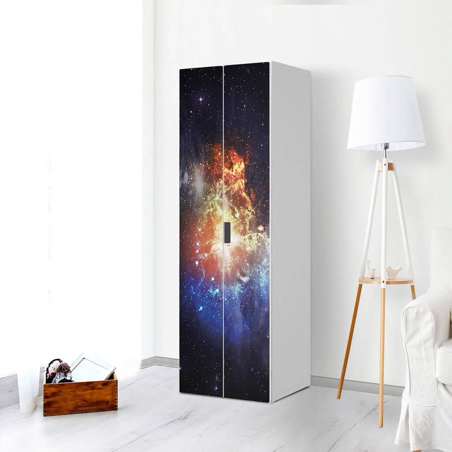 Möbelfolie Nebula - IKEA Stuva / Malad - 2 hohe Türen (192 cm) - Wohnzimmer