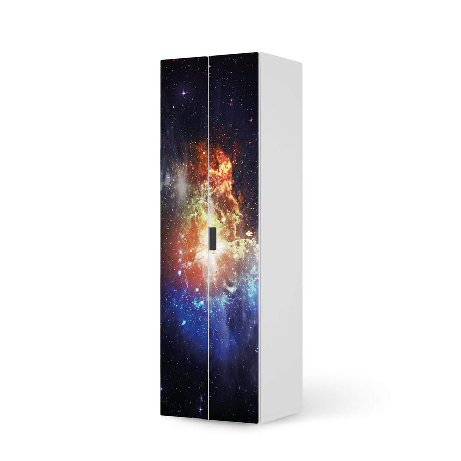 Möbelfolie Nebula - IKEA Stuva / Malad - 2 hohe Türen (192 cm)  - weiss