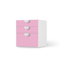 Folie für Möbel Pink Light - IKEA Smastad Kommode - 3 Schubladen  - weiss