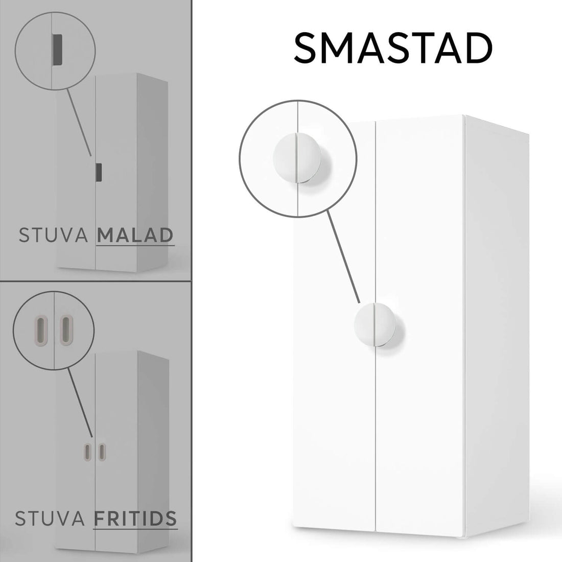 Vergleich IKEA Stuva Smastad - Grau Light