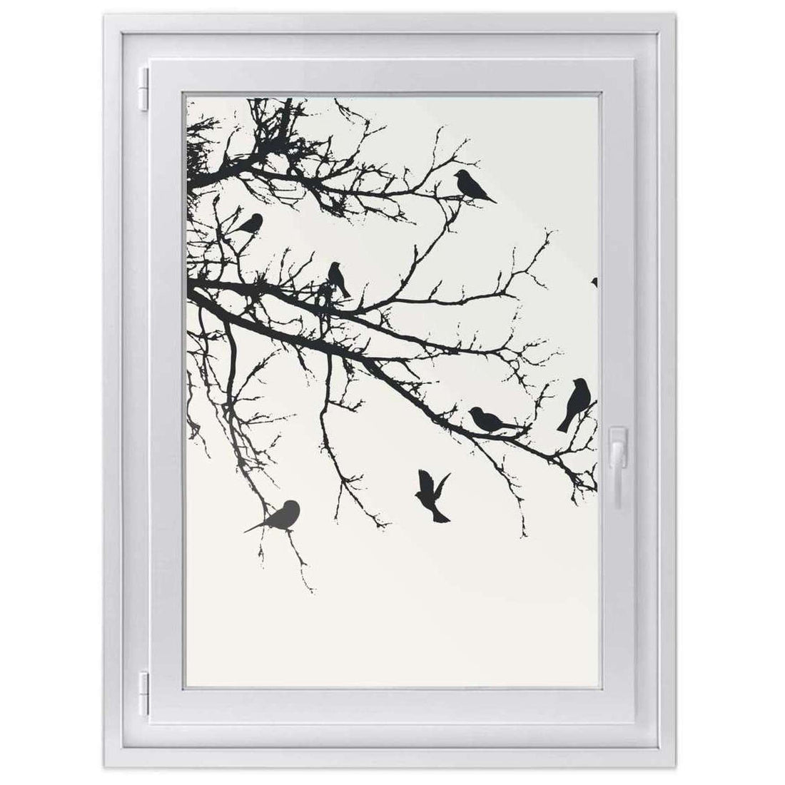 Fensterfolie 1 [hoch] and - Tree Birds – creatisto