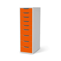 Folie für Möbel Orange Dark - IKEA Alex 9 Schubladen - weiss