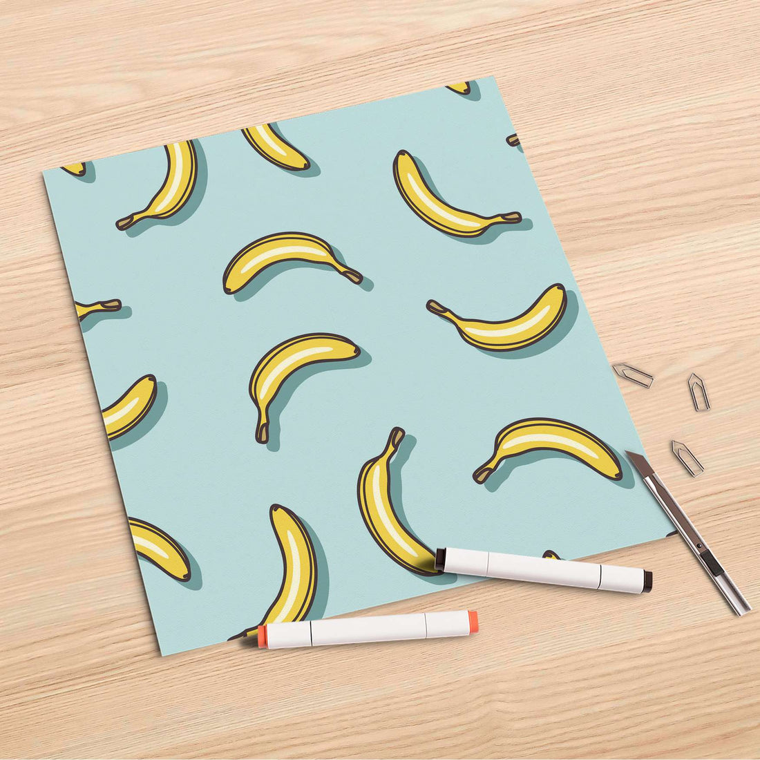 Folienbogen Hey Banana - 30x30 cm