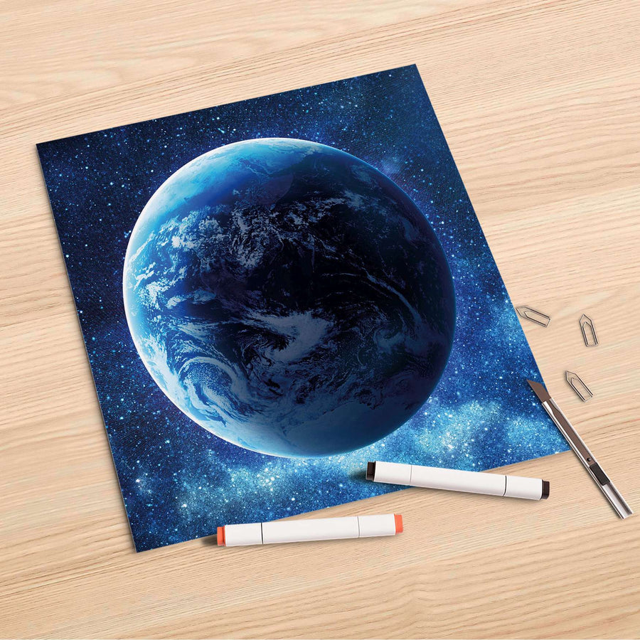 Folienbogen Planet Blue - 30x30 cm