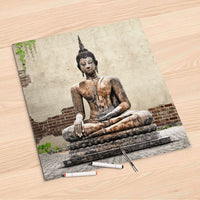 Folienbogen Relaxing Buddha - 60x60 cm