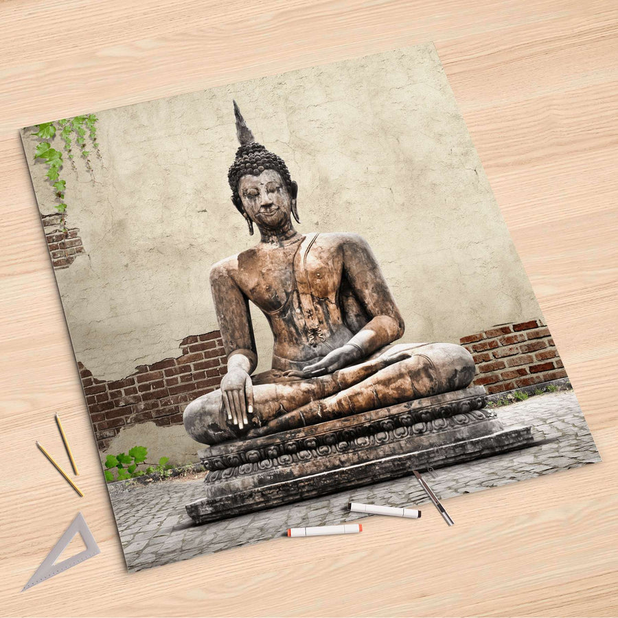 Folienbogen Relaxing Buddha - 90x90 cm