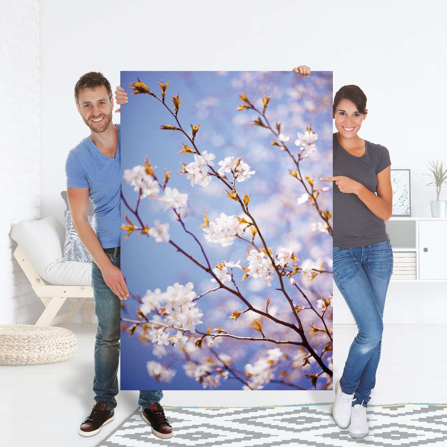 Selbstklebender Folienbogen Apple Blossoms - Größe: 100x150 cm