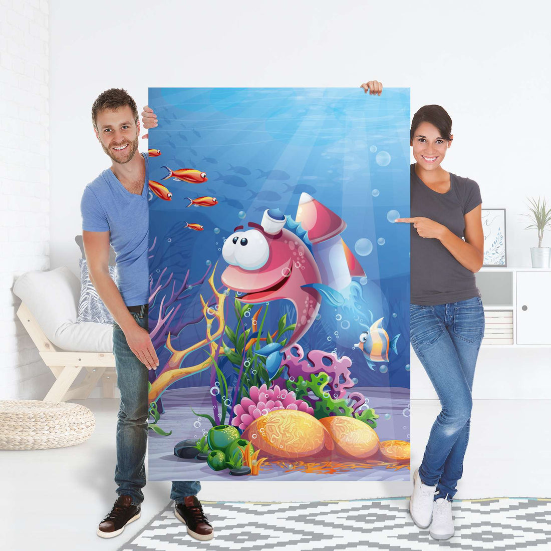 Selbstklebender Folienbogen Bubbles - Größe: 100x150 cm