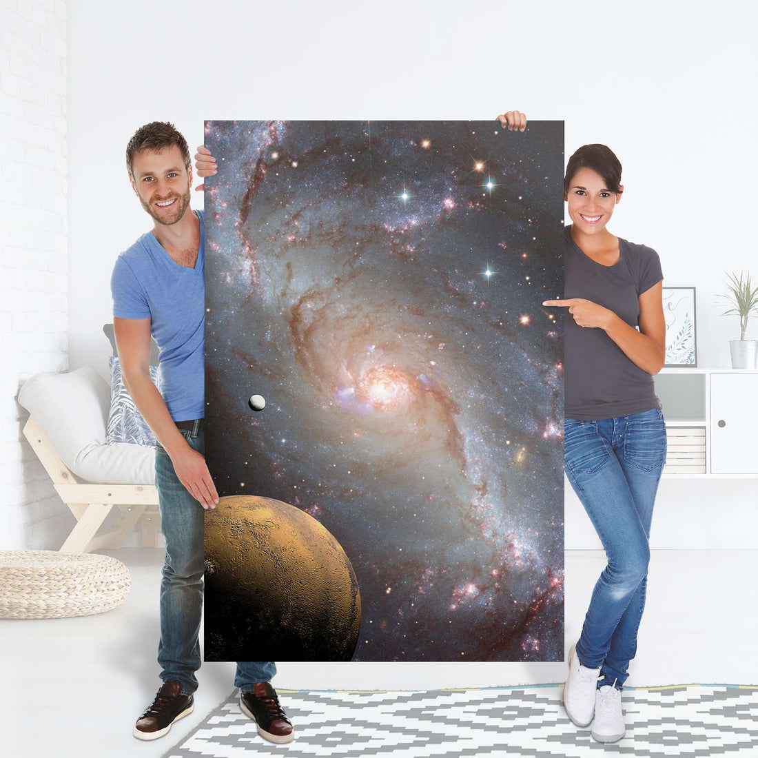 Selbstklebender Folienbogen Milky Way - Größe: 100x150 cm