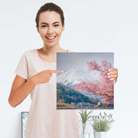 Selbstklebender Folienbogen Mount Fuji - Größe: 30x30 cm