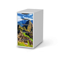 Klebefolie für Möbel Machu Picchu - IKEA Alex 5 Schubladen - weiss